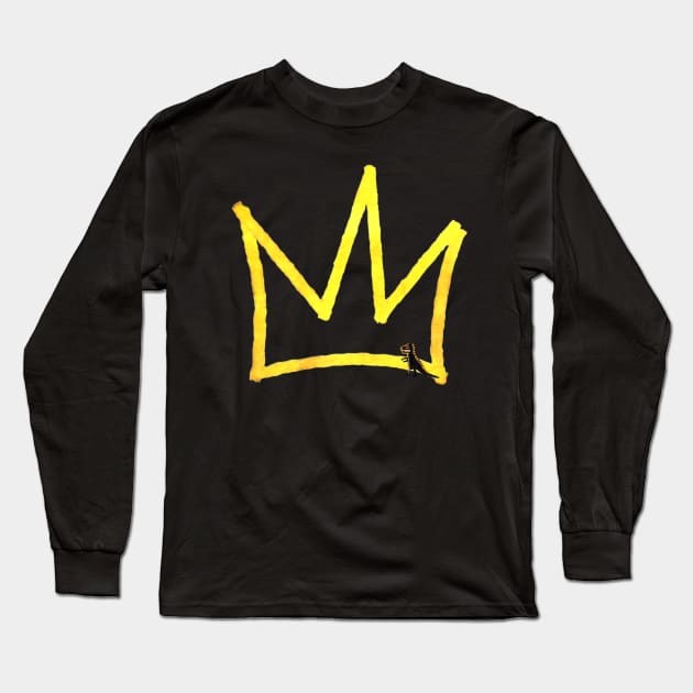 king crown basquiat Long Sleeve T-Shirt by SuperDj